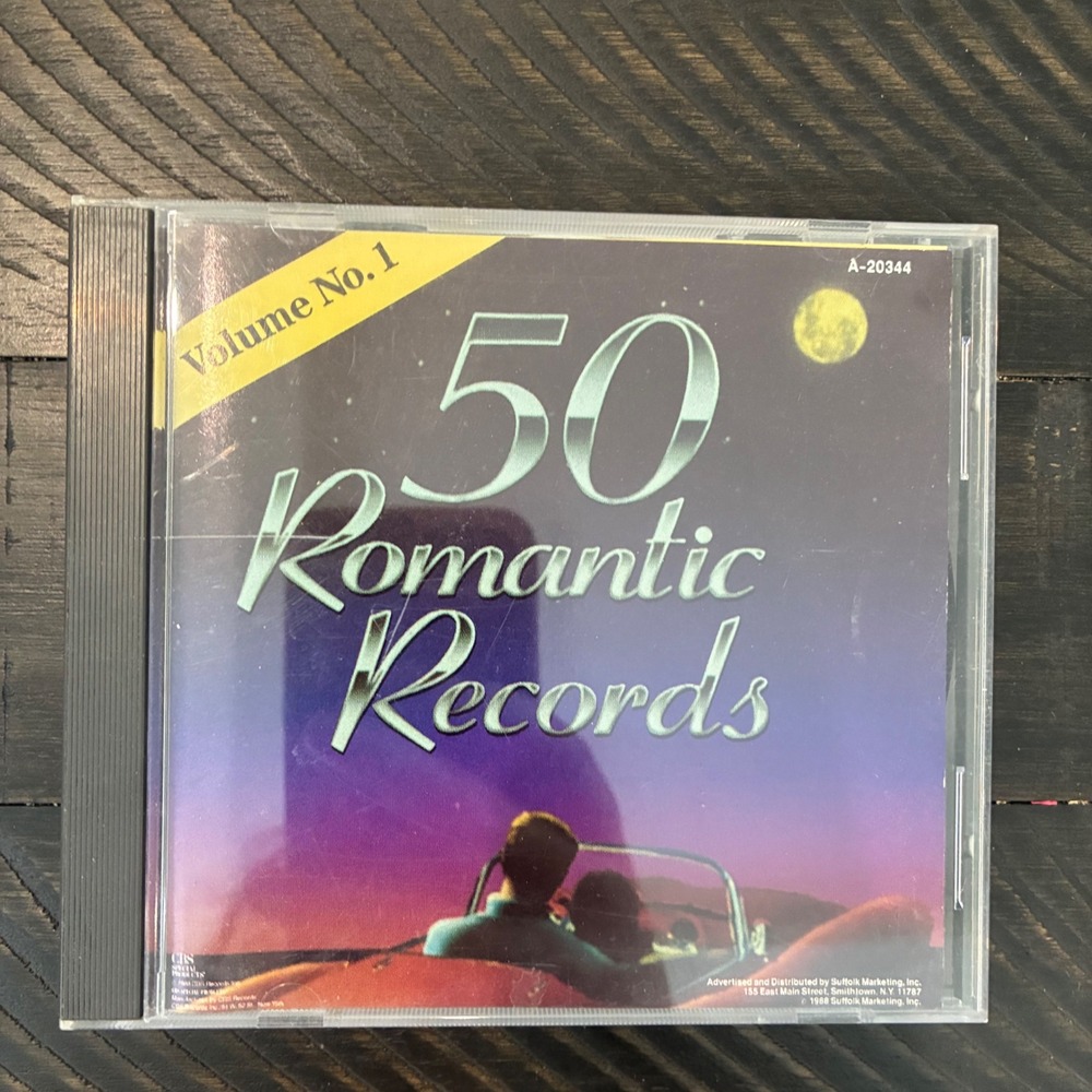 50 Romantic Records Vol 1 & 2 CD Set CBS Warner Special Products 1988 A-20344